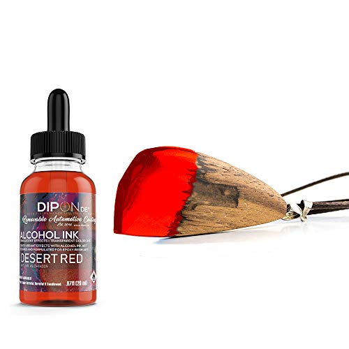 DIPON.DE HIGH PERFORMANCE LIQUIDS & PIGMENTS Desert Red Alcohol Ink 20 ml für Epoxidharz Farbe Resin Petri Art Farbstoff Transluzent Epoxy von DIPON.DE HIGH PERFORMANCE LIQUIDS & PIGMENTS