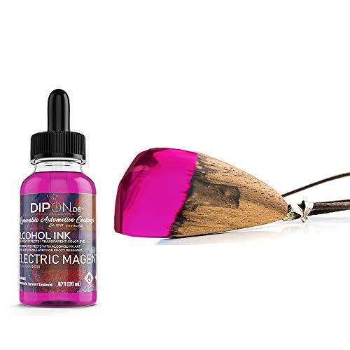 DIPON.DE HIGH PERFORMANCE LIQUIDS & PIGMENTS Electric Magenta Alcohol Ink 20 ml für Epoxidharz Farbe Resin Petri Art Farbstoff Transluzent Epoxy von DIPON.DE HIGH PERFORMANCE LIQUIDS & PIGMENTS