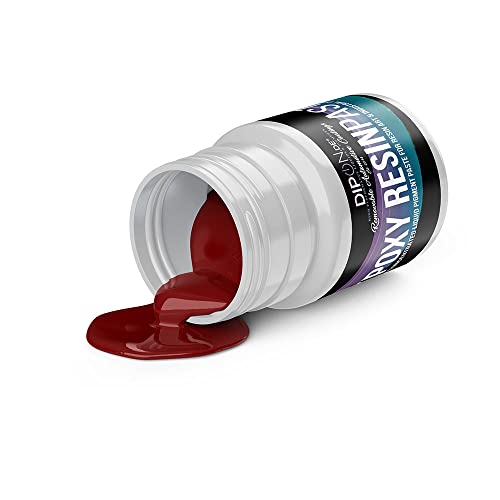 DIPON.DE HIGH PERFORMANCE LIQUIDS & PIGMENTS Epoxidharz Epoxy Pigment Paste Lipstick RED ROT ca. RAL 3001 Profi Hochpigmentierte Farbpaste für Epoxidharz Epoxy Resin Polyurethan Kunstharz Resin Art von DIPON.DE HIGH PERFORMANCE LIQUIDS & PIGMENTS
