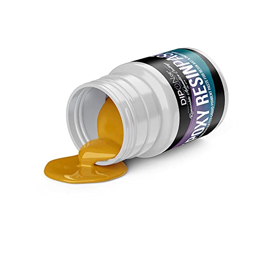 DIPON.DE HIGH PERFORMANCE LIQUIDS & PIGMENTS Epoxy Resin (Epoxidharz) Pigment Paste Rapsgelb ca. RAL 1021 Profi Hochpigmentierte Farbpaste für Epoxidharz Epoxy Resin Polyurethan Kunstharz Resin Art von DIPON.DE HIGH PERFORMANCE LIQUIDS & PIGMENTS