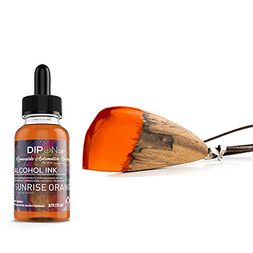 DIPON.DE HIGH PERFORMANCE LIQUIDS & PIGMENTS Sunrise Orange Alkoholtinte Alcohol Ink 20 ml für Epoxidharz Resin Petri Art Farbstoff Transluzent Epoxy von DIPON.DE HIGH PERFORMANCE LIQUIDS & PIGMENTS
