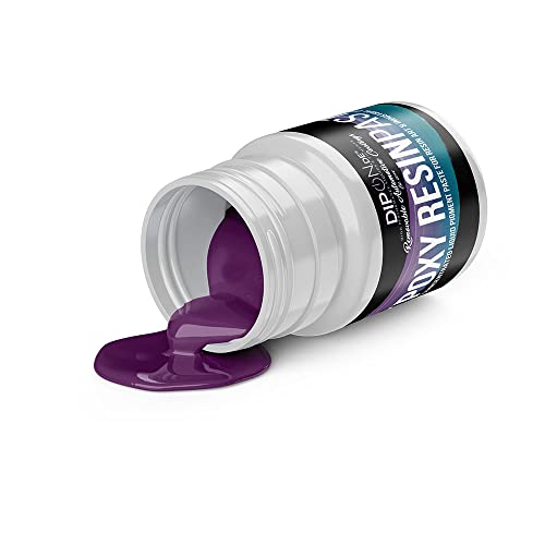 Epoxidharz Epoxy Pigment Farbpaste Signal Violett ca. RAL 4008 80 Gramm Profi Hochpigmentierte Paste für Epoxidharz Epoxy Resin Polyurethan Kunstharz Resin Art von DIPON.DE HIGH PERFORMANCE LIQUIDS & PIGMENTS