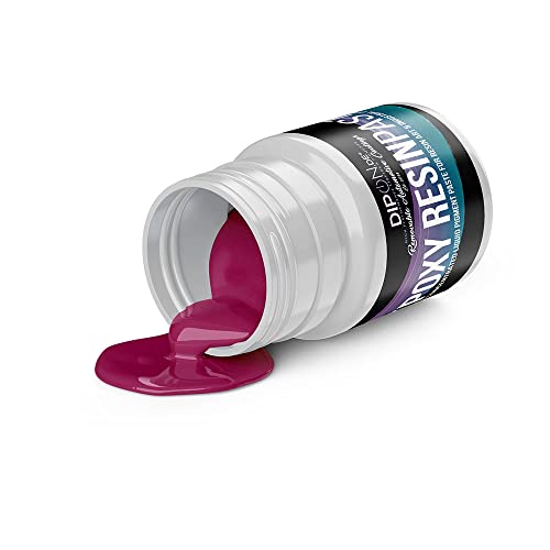 Epoxidharz Epoxy Pigment Farbpaste Tele Magenta ca. RAL 4010 Profi Hochpigmentierte Paste für Epoxidharz Epoxy Resin Polyurethan Kunstharz Resin Art (30 Gramm) von DIPON.DE HIGH PERFORMANCE LIQUIDS & PIGMENTS