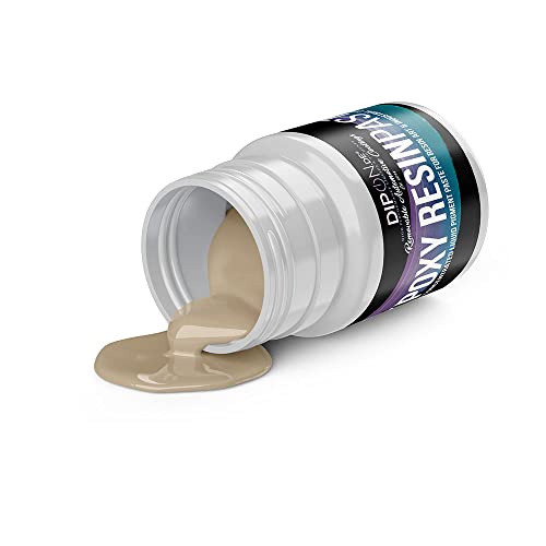 Epoxy Resin (Epoxidharz) Pigment Paste Hellelfenbein ca. RAL 1015 Profi Hochpigmentierte Farbpaste für Epoxidharz Epoxy Resin Polyurethan Kunstharz Resin Art von DIPON.DE HIGH PERFORMANCE LIQUIDS & PIGMENTS
