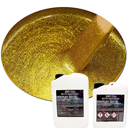 2K Epoxidharz Metallic Farben Effekt Set Epoxyplast 100P ABU DHABI GOLD PEARL Perlglanzeffekt Glitter für Bodenbeschichtung Rivertisch Gießharz Laminierharz GFK Epoxy EP Holz von DIPON.DE HIGH PERFORMANCE LIQUIDS & PIGMENTS