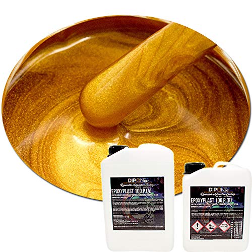 2K Epoxidharz Metallic Farben Effekt Set Epoxyplast 100P CALIFORNIAN GOLD PEARL Perlglanzeffekt Glitter für Bodenbeschichtung Rivertisch Gießharz Laminierharz GFK Epoxy EP Holz von DIPON.DE HIGH PERFORMANCE LIQUIDS & PIGMENTS