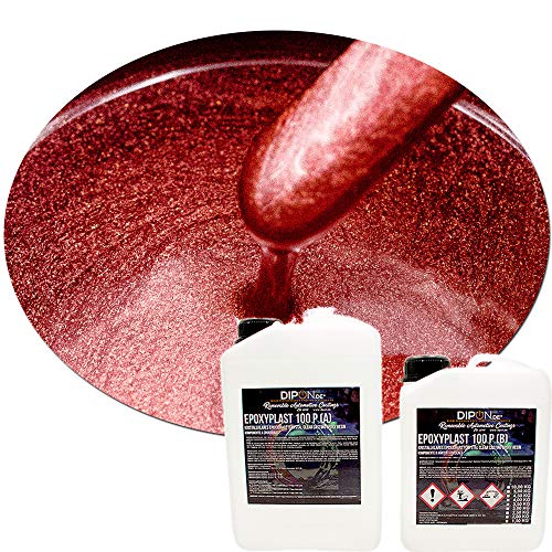 2K Epoxidharz Metallic Farben Effekt Set Epoxyplast 100P LUXURY WINE RED PEARL Perlglanzeffekt Glitter für Bodenbeschichtung Rivertisch Gießharz Laminierharz GFK Epoxy EP Holz von DIPON.DE HIGH PERFORMANCE LIQUIDS & PIGMENTS