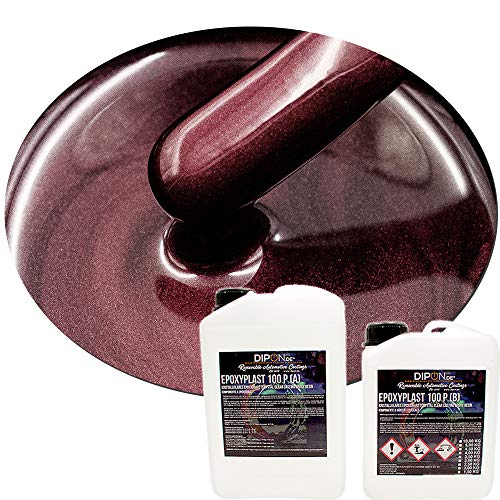 2K Epoxidharz Metallic Farben Effekt Set Epoxyplast 100P NEBULA RED PEARL Perlglanzeffekt Glitter für Bodenbeschichtung Rivertisch Gießharz Laminierharz GFK Epoxy EP Holz von DIPON.DE HIGH PERFORMANCE LIQUIDS & PIGMENTS