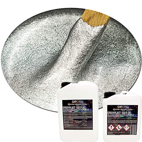 2K Epoxidharz Metallic Farben Effekt Set Epoxyplast 100P STERLING SILVER PEARL Perlglanzeffekt Glitter für Bodenbeschichtung Rivertisch Gießharz Laminierharz GFK Epoxy EP Holz von DIPON.DE HIGH PERFORMANCE LIQUIDS & PIGMENTS