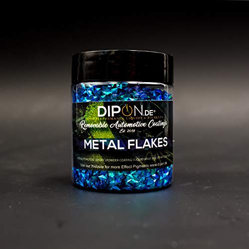 Effektpigment 3D Blue Prismatic Flake Glitter Polyester EFfekt Farbpigment für Epoxidharz Resin Epoxy Autolack Aquarell Seife Kunst Geode von DIPON.DE HIGH PERFORMANCE LIQUIDS & PIGMENTS