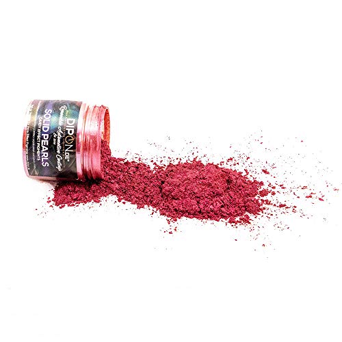 Epoxidharz Farbpigmente Kandy Red Rum Pearl für Giessharz Beton Seifenfarbe Farbpulver Nail Art UV Gel Autolack Flüssiggummi mit Metallic Perlglanz Effekt Mica Schimmer Pulver Pigmente (25 Gramm) von DIPON.DE HIGH PERFORMANCE LIQUIDS & PIGMENTS