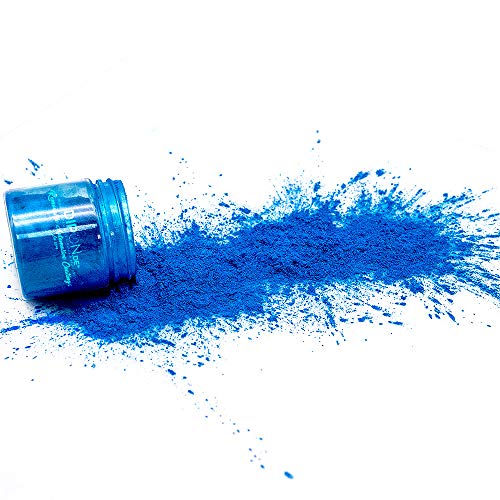 Epoxidharz Farbpigmente Sapphire Blue Blau Pearl für Giessharz Beton Seifenfarbe Farbpulver für Nail Art UV Gel Autolack Flüssiggummi mit Metallic Perlglanz Effekt Schimmer Pulver Pigmente (25 Gramm) von DIPON.DE HIGH PERFORMANCE LIQUIDS & PIGMENTS