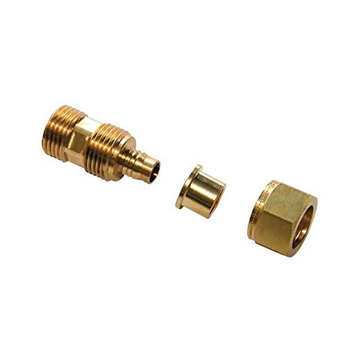 Dipra 931045 Verbindungsstück, fester Stecker, 15/21, goldfarben, 12 mm, 5 Stück von DIPRA