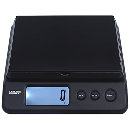 Dipse Parcel 25/20 / 10 kg - Digitale Paketwaage Briefwaage mit USB- oder Batteriebetrieb und 2g / 1g / 0,5g Teilung von DIPSE