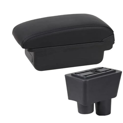 DIQXLGS Armlehne Für N&issan Für Almera Armlehnen-Box Auto Aufbewahrungsbox Innenraum-Nachrüstteil(A2 schwarze Linie Kein USB) von DIQXLGS