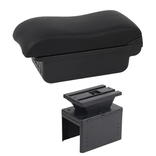 DIQXLGS Armlehnenbox Für TT Coupé Für TT Mittelstauraum Mit USB-Schnittstelle(C2 Schwarze Linie) von DIQXLGS
