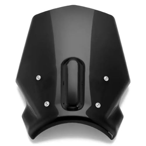 DIQXLGS Für CFMOTO 700 CLX 700CLX 700CL-X CLX700 Sport Motorrad Windschutzscheibe Doppelblasendesign Windabweiser(SCHWARZ) von DIQXLGS