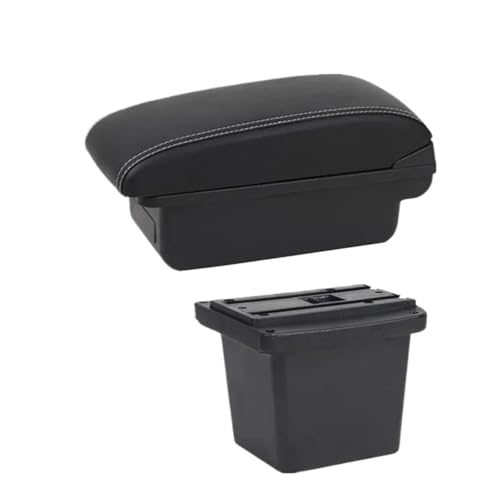DIQXLGS Für Hyundai Für Elantra Für Touring I30 FD I30cw 2007 2008 2009 2010 2011 Auto Armlehnenbox Auto Armlehnen-Storagebox(A white line No USB) von DIQXLGS