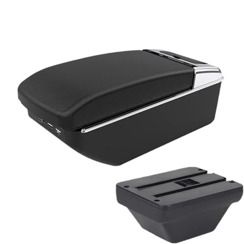 DIQXLGS Für MG ZS Zentrale Armlehnenbox Nachrüstung Mit USB-Zubehör(A2 Black line7 USB) von DIQXLGS