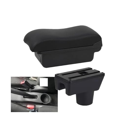 DIQXLGS Für Mitsubishi Für Attrage Für Mirage Für Mirage Für Space Star Auto Armlehnenbox Aufbewahrungsbox Nachrüstteile(A2 schwarze Linie Kein USB) von DIQXLGS