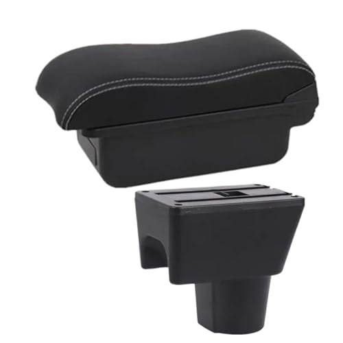DIQXLGS Für N&issan Für Terrano 3 2010-2018 Auto-Armaturenbrett-Ablagefach Auto-Armaturenbrett-Ablagefach Gebogene Oberfläche(A white line No USB) von DIQXLGS