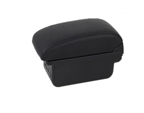 DIQXLGS Für Opel Für Corsa F 2019 2020 2021 2022 2023 2024 Auto-Armaturenbrettbox Nachrüst-Innendetails(B2 schwarze Linie 3USB) von DIQXLGS