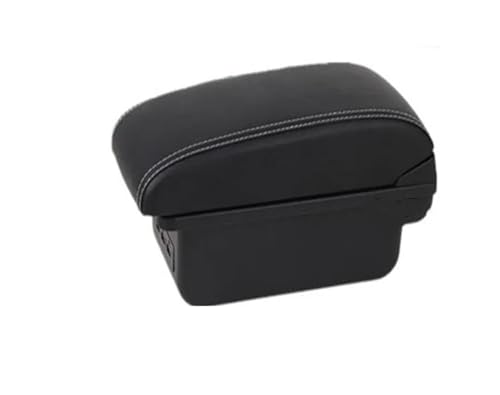 DIQXLGS Für Opel Für Corsa F 2019 2020 2021 2022 2023 2024 Auto-Armaturenbrettbox Nachrüst-Innendetails(B3 weiße Linie 3USB) von DIQXLGS