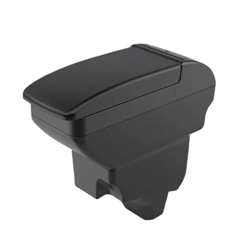DIQXLGS Für Peugeot 2008 Armlehne Für Peugeot 208 Auto-Armlehnenbox 2019 2020 2021 2022 2023 2024 Nachrüstteile Aufbewahrungsbox Zubehör(A2 schwarze Linie Kein USB) von DIQXLGS