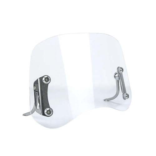 DIQXLGS Roller Windschutzscheibe Motorrad Windschutzscheibe Scooter Windschutz Windabweiser Kratzfeste Scheibe Universeller Spoiler Windabweiser(Klar) von DIQXLGS