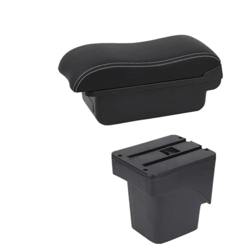 DIQXLGS Zentrale Armlehnenbox Für Focus 2 Für Focus 2 Mk2 2005 2006 2007 2008 2009 2010 2011 Auto-Armlehnenbox Aufbewahrungsbox(A white line No USB) von DIQXLGS