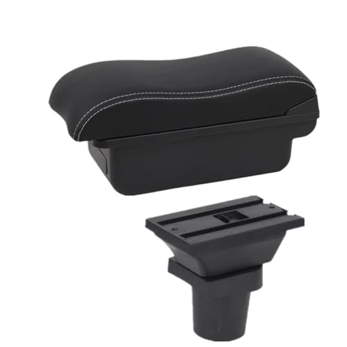 DIQXLGS Zentrale Armlehnenbox Für Toyota Für Yaris Für Vitz 5-Türer Schrägheck 1998-2006 2007 2008 2009 2010 2011 Auto Armlehnenbox(A2 white line No USB) von DIQXLGS