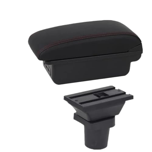 DIQXLGS Zentrale Armlehnenbox Für Toyota Für Yaris Für Vitz 5-Türer Schrägheck 1998-2006 2007 2008 2009 2010 2011 Auto Armlehnenbox(B1 rote Linie 3USB) von DIQXLGS