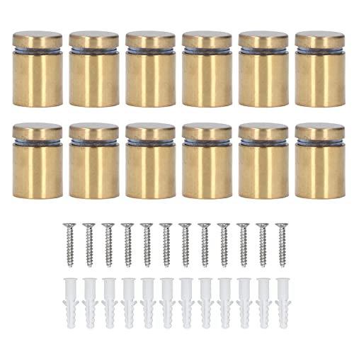 12 -pcs Edelstahl Werbung Nagelschildhalter Abstandsschraube Elektropliert gebürstete goldene flache Oberfläche robuste haltbar 12 -pcs Edelstahl Werbung Nagelschildhalter Abstandsschraube Elektropliert gebürstete goldene flache Oberfläche robuste haltbar von DIRBAK