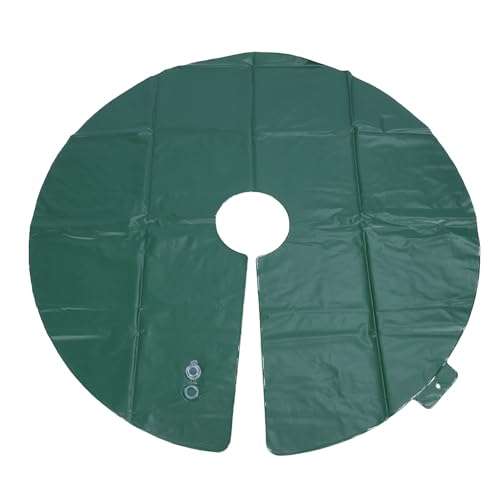 Baumwässerungsring 25 Gallonen langsamer Freisetzung Wasserbeutel PVC Tropfbewässerung Wasserbeutel für neu gepflanzte Bäume Sträucher Evergreens 47,2 Zoll Durchmesser (Green) von DIRBAK