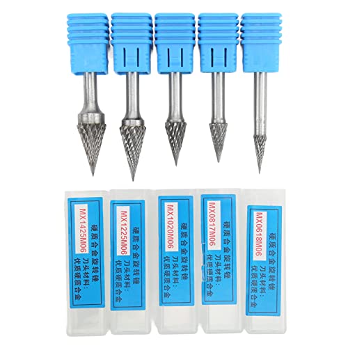 Carbid Burr Doppelschnitt -Rotationsdateien 5 PCs Premium Cemented Carbid Hochfestigkeit langlebig für das Gravieren von Polierbohrungen Holzschnitzmetallbearbeitung Carbid Burr Doppelschnitt -Rotationsdateien 5 PCs Premium Cemented Carbid Hochfestigkeit langlebig für das Gravieren von Polierbohrungen Holzschnitzmetallbearbeitung von DIRBAK