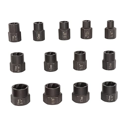 DIRBAK 13pcs Bolder -Nuss -Entferner -Set Professioneller Molybdän Stahl beschädigter Schraubenextraktionssatz mit Aufbewahrungsbox für manuelle Ratsche Impact Wrax Pneumatic Ratchet DIRBAK 13pcs Bolder -Nuss -Entferner -Set Professioneller Molybdän Stahl beschädigter Schraubenextraktionssatz mit Aufbewahrungsbox für manuelle Ratsche Impact Wrax Pneumatic Ratchet von DIRBAK