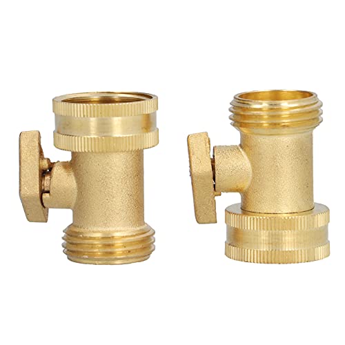 DIRBAK 2 PCS G3/4 Ausschalten Ventil Gartenschlauch Messing -Stoppventil mit 2 -Wege -Schraubenschnittstelle für Bewässerungsgeräte Langlebige Messingkonstruktion DIRBAK 2 PCS G3/4 Ausschalten Ventil Gartenschlauch Messing -Stoppventil mit 2 -Wege -Schraubenschnittstelle für Bewässerungsgeräte Langlebige Messingkonstruktion von DIRBAK