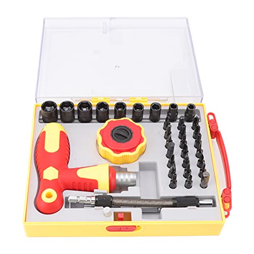 DIRBAK 34pcs Ratchet -Schraubendreher -Set mit T -Griff und isoliertem Schraubendreher - Hochhärte -Stahl -Reparaturwerkzeugkit für Telefone Tabletten Uhren - Isolierter Elektriker DIRBAK 34pcs Ratchet -Schraubendreher -Set mit T -Griff und isoliertem Schraubendreher - Hochhärte -Stahl -Reparaturwerkzeugkit für Telefone Tabletten Uhren - Isolierter Elektriker von DIRBAK