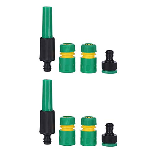 DIRBAK G1/2 -Schlauchrohr -Wassersprühanschluss Set Abs Plastik Schnellanschlusses Leckschutz Gartenbewässerungsanpassungs -Kit für Gartenwässerung im Freien Reinigungsauto Waschen von von DIRBAK