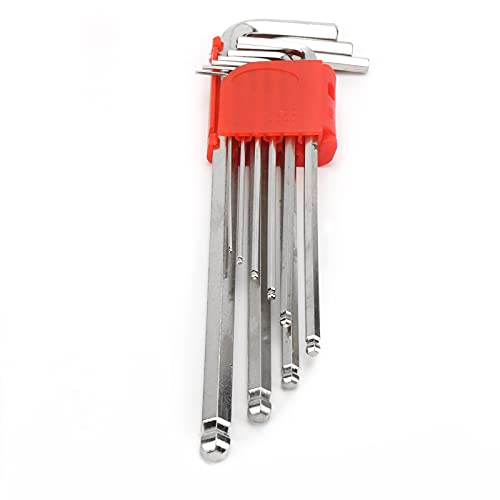 DIRBAK Hex Key Set WRENCH 9PCS Chrom Vanadium Stahlschraubendreher Reparaturwerkzeug mit Abdeckung lebiger Hardware für Auto Reparatur Workshop Home DIRBAK Hex Key Set WRENCH 9PCS Chrom Vanadium Stahlschraubendreher Reparaturwerkzeug mit Abdeckung lebiger Hardware für Auto Reparatur Workshop Home von DIRBAK