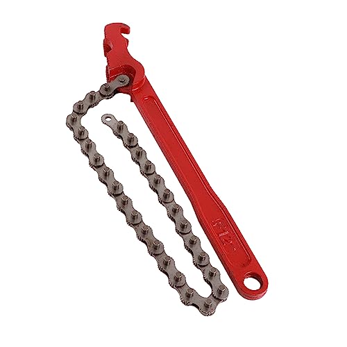 DIRBAK Kettentyp Ölfilterschlüssel Metall Universal Fit Ratcheting -Kettenentfernungswerkzeug für Ölfilter und Rohrbeschläge professioneller Grad Haltbarer ergonomischer Griff von DIRBAK