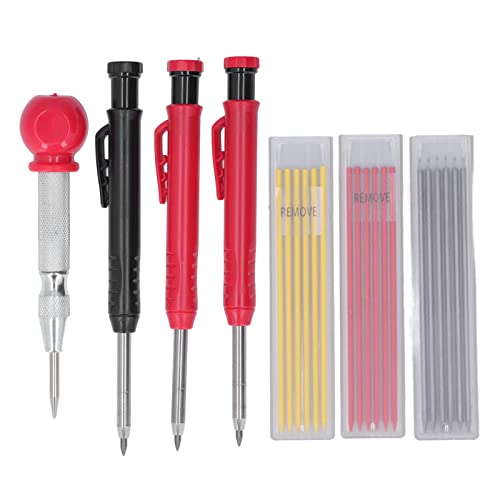 DIRBAK Massives Tischler-Bleistift-Set mit Nachfüllungen Mittel-Punch e Nase tiefes Loch mechanische Markierung für Holz bearbeitungs konstruktion und Maurer 2,8mm rot schwarz gelbe DIRBAK Massives Tischler-Bleistift-Set mit Nachfüllungen Mittel-Punch e Nase tiefes Loch mechanische Markierung für Holz bearbeitungs konstruktion und Maurer 2,8mm rot schwarz gelbe von DIRBAK