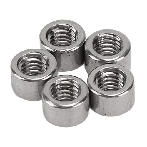 DIRBAK Runde Kupplungs mutter M4x0.7, 4mm Länge, 304 Rostfreie runde Steck verbinder muttern für Wartung, Heimwerker und mechanische Reparatur, 50 Stück Set von DIRBAK