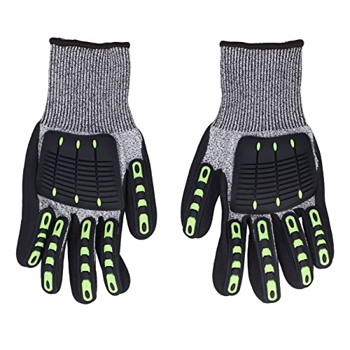 DIRBAK Schutzhandschuh 5 Level Schnitt Anti -Impact -Arbeit Handschuhe langlebige Sicherheitshandschuhe für Garten im Freien Holz Arbeit Schwarz HPPE TPR Material 10,2 Zoll Länge 5,9 DIRBAK Schutzhandschuh 5 Level Schnitt Anti -Impact -Arbeit Handschuhe langlebige Sicherheitshandschuhe für Garten im Freien Holz Arbeit Schwarz HPPE TPR Material 10,2 Zoll Länge 5,9 von DIRBAK