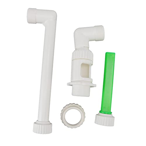 DIRBAK Schwimmbad Wasserfall Brunnen Premium PVC Einstellbare Höhenrichtung Sprühdüse für Tonds Spas Gardens 16.3x10.4 Zoll enthalten Adapterhalterstangen von DIRBAK