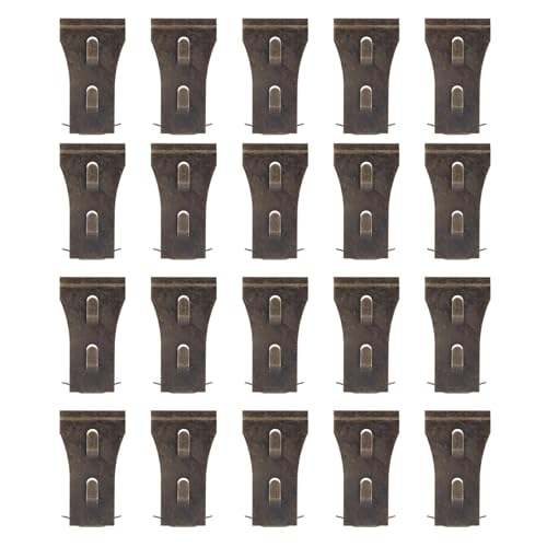 DIRBAK Ziegelsteckhalter Clips Heavy Duty Legierte Stahlwandhaken ohne Bohrer Installation für Innen im Freien 20pcs Packung von DIRBAK