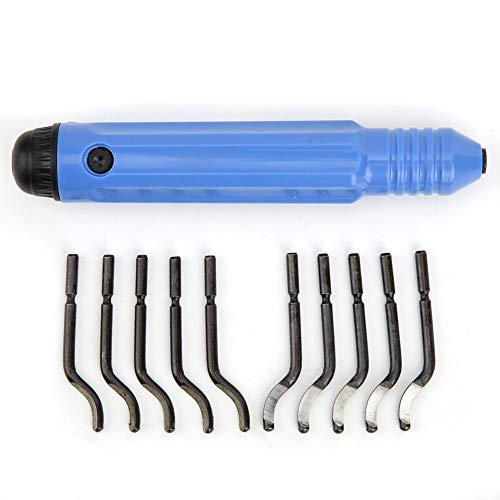 Deburring Tool Kit Leichtes Gewicht mit einem Hand 3D -Druckerzubehör handgefertigtes Werkzeug für Modelldruckplastiklegungsmaterial 10 PCs Cutter mit Griff von DIRBAK