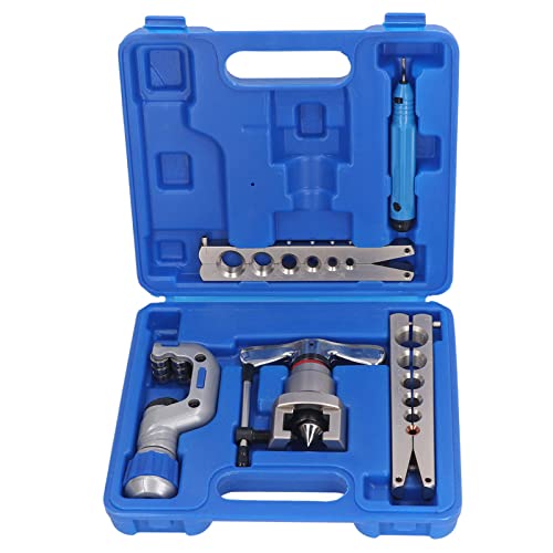 Flacking Tool Kit Set Hochleistungs -exzentrischer Rohr Expander Professionelles Schlauch Flacking Tool mit 45 -Grad -Kegel für Kühlerkessel Reparatur HLK Kühlsystem Legierung von DIRBAK
