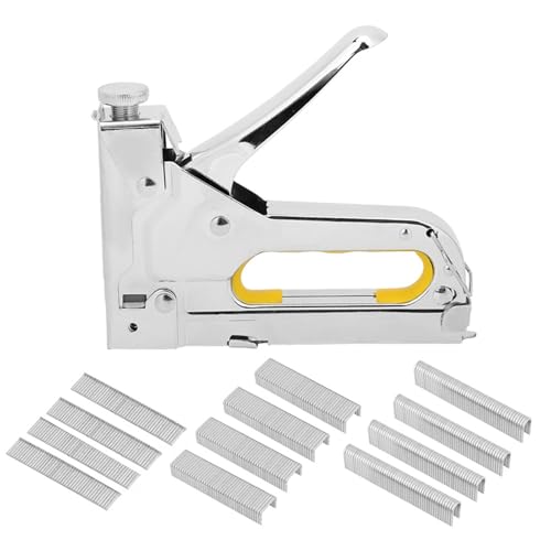 Framing Stapler Manual Nailer Heavy Duty Hand Operated Nageling Tool Einstellbare Aufprallkraft für die Karton -Machendekoration Legierung Stahl Stahl 155 x 110 x 24 mm von DIRBAK