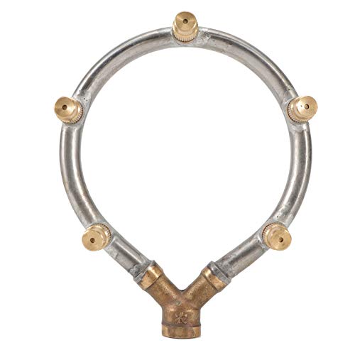 G1/4in weibliche Gewinde einstellbare kreisförmige Bewässerung Sprinkler 5 Kopf -Nebel -Düsen Atomisierende Sprühgerät für Gartenbewässerung Edelstahl 13x10x3cm von DIRBAK